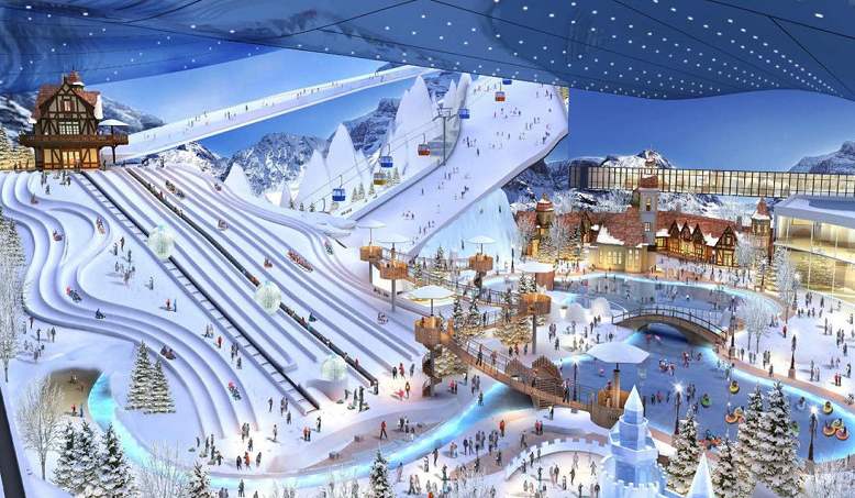 滑雪場(chǎng)策劃要考慮其空間面積，山勢山型